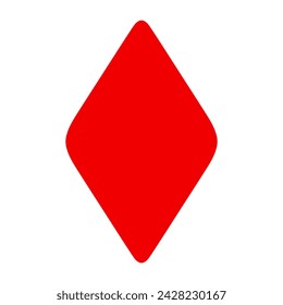 Diamonds suit. Playing cards, gambling, casino, poker, play for money, win, lose, winner, jackpot, gambler, deck, hand, blackjack, joker, gamble, addiction, card reading, cartomancy. Vector