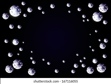 diamonds vector dark background