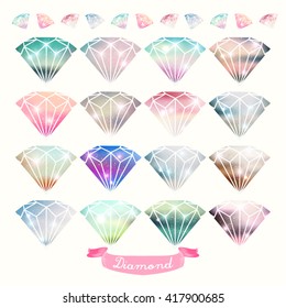 Diamonds Vector Design Illustration