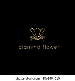 Diamonds vector logo. Jewellery logo