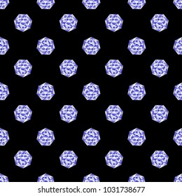 Diamonds vector patterns for different surfaces, simple shapes, endless black and white background 