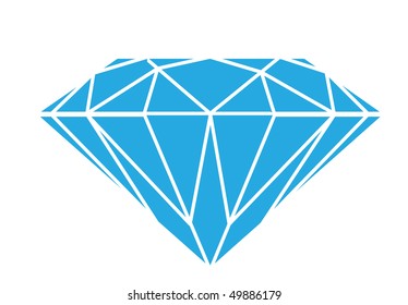 Diamonds wireframe on white background