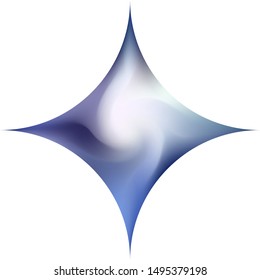 Diamond-shaped abstract background. Cool backdrop in style of 90th, 80th. Trendy soft color polygon. Blue smooth elegant colored, and easy editable modern gradient template.