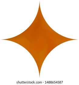 Diamond-shaped abstract background. Trendy soft color pastel. Neon backdrop in style of 90th, 80th. Orange smooth elegant colored, and easy editable modern gradient template.