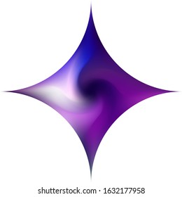 Diamond-shaped chromatic background. Futuristic backdrop in style of 90th, 80th. Trendy soft color polygon. Violet effective modern screen design for brochure, calendar, cards or invitation.