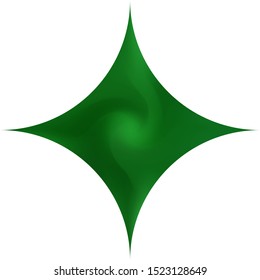 Diamond-shaped gradient background. Trendy soft color concept. Surreal backdrop in style of 90th, 80th. Green modern, natural cover for your creative projects and graphic design.