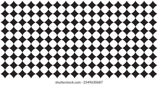 diamond-shaped Leather texture pattern vector on black white background