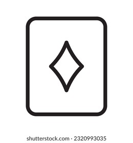 Diamont Card Icon In Trendy Design Vector Eps 10