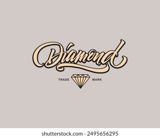 Diamont simple vintage fashion vector image 