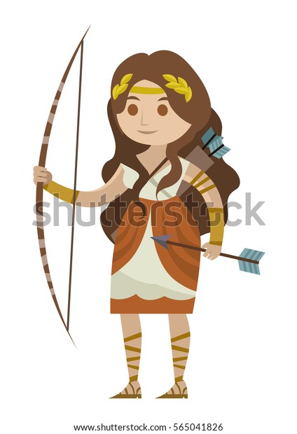 Diana Artemis Goddess Greek Roman Hunters Stock Vector (Royalty Free ...