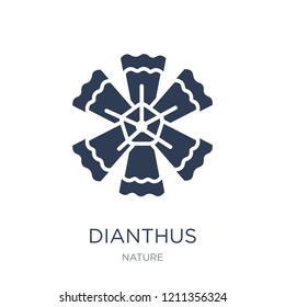 Dianthus icon. Trendy flat vector Dianthus icon on white background from nature collection, vector illustration can be use for web and mobile, eps10