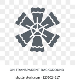 Dianthus icon. Trendy flat vector Dianthus icon on transparent background from nature collection. 