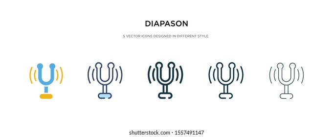 diapason icon in different style vector illustration. two colored and black diapason vector icons designed in filled, outline, line and stroke style can be used for web, mobile, ui