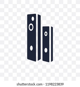 Diapason transparent icon. Diapason symbol design from Music collection. Simple element vector illustration on transparent background.