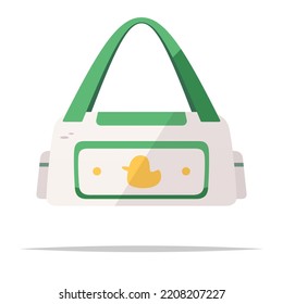 Diaper Bag Vector Isolated Illustration