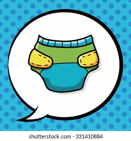 diaper doodle, speech bubble