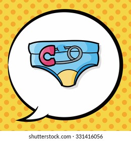 diaper doodle, speech bubble