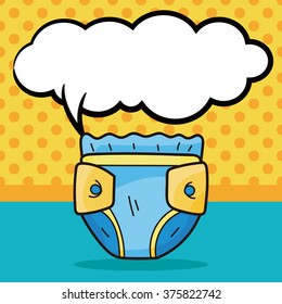 diaper doodle, speech bubble