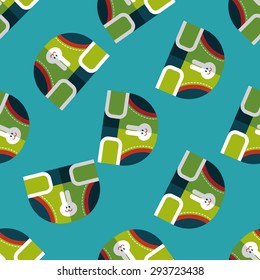 diaper flat icon,EPS 10 seamless pattern background