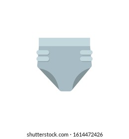 Diaper glyph icon, baby and nappy, hygiene flat icon on white background