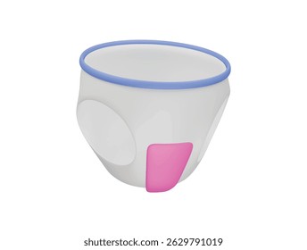 ícone de fralda renderização de ilustração 3d