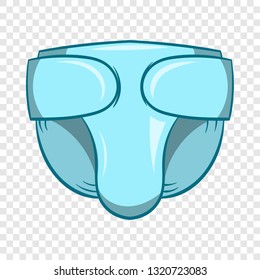 Diaper icon in cartoon style isolated on background for any web design 