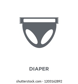 Diaper icon. Diaper design concept from  collection. Simple element vector illustration on white background.
