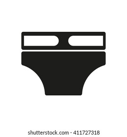 Diaper icon. design. Nappy, napkin, underpants, drawers symbol. web. graphic. AI. app. logo. object. flat. image. sign. eps. art. picture - stock vector