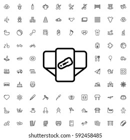 diaper icon illustration isolated vector sign symbol. Baby icons vector set.