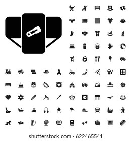 Diaper icon illustration isolated vector sign symbol. baby icons vector set. on white background