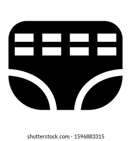 diaper icon isolated sign symbol vector illustration - high quality black style vector icons
