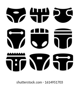 diaper icon isolated sign symbol vector illustration - Collection of high quality black style vector icons
