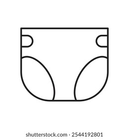 Diaper icon. isolated vector icon.