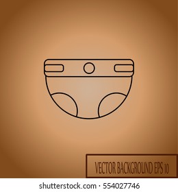 Diaper Icon Nappy symbol for your web design