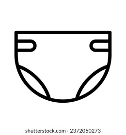 Diaper icon. Nappy icon. Vector.