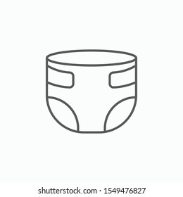 diaper icon, nappy vector, pinafore illustration