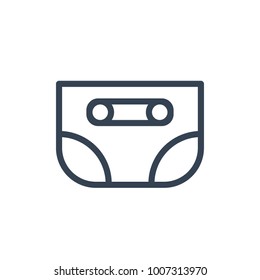 diaper icon outline