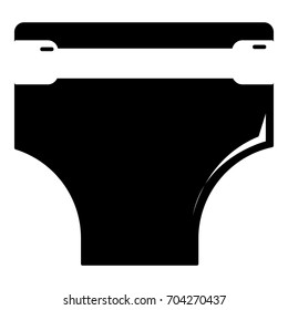 Diaper icon. Simple illustration of diaper vector icon for web