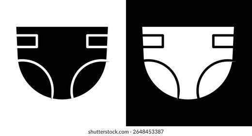 diaper icon symbol collection. Flat vector stock illustration.