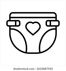  diaper icon vector concept illustration
