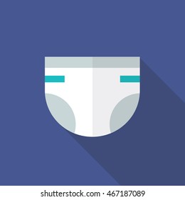 Diaper Icon. Vector Illustration