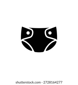 Icono de pañal, Ilustración vectorial. Estilo de diseño plano. icono de pañal de Vector
