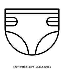 Diaper icon vector image. Can also be used for web apps, mobile apps and print media.