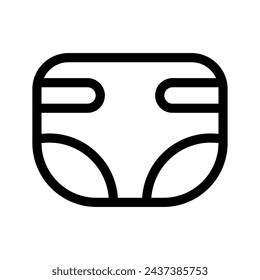 Diaper Icon Vector Symbol Design Illustration