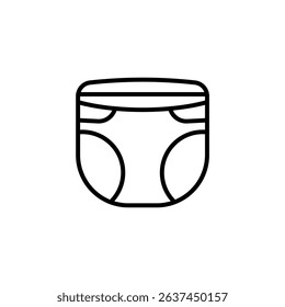 diaper icons isolated on White Background. Flat style design