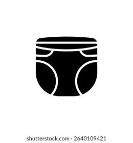 diaper icons isolated on White Background. Flat style design