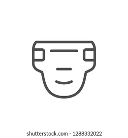 Diaper line icon