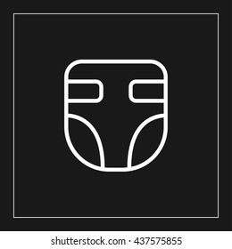 diaper line icon