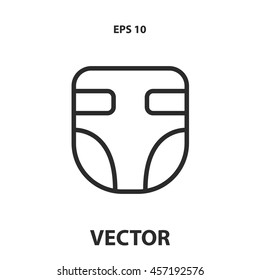 diaper line icon