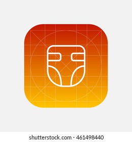 diaper line icon